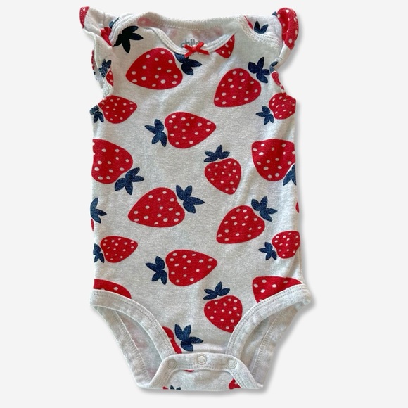 Carter's Other - Carter’s Child of Mine Strawberry Print Baby One Piece